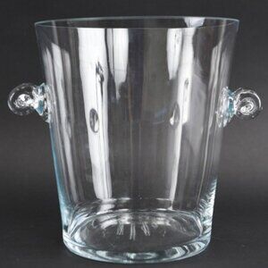 EUC Tiffany Ice Bucket with scroll side handles.